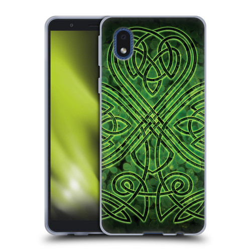 Brigid Ashwood Celtic Wisdom 3 Irish Shamrock Soft Gel Case for Samsung Galaxy A01 Core (2020)