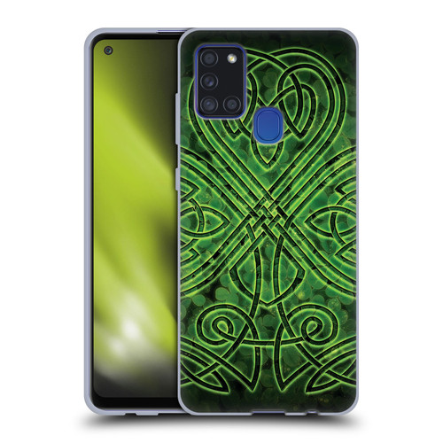Brigid Ashwood Celtic Wisdom 3 Irish Shamrock Soft Gel Case for Samsung Galaxy A21s (2020)