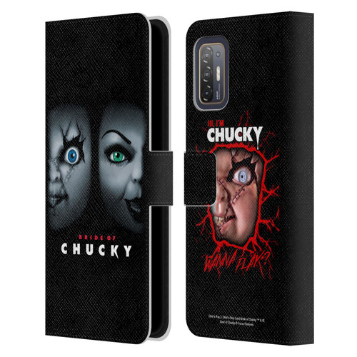 Bride of Chucky Key Art Poster Leather Book Wallet Case Cover For HTC Desire 21 Pro 5G
