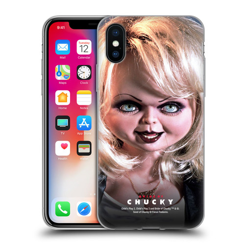 Bride of Chucky Key Art Tiffany Doll Soft Gel Case for Apple iPhone X / iPhone XS