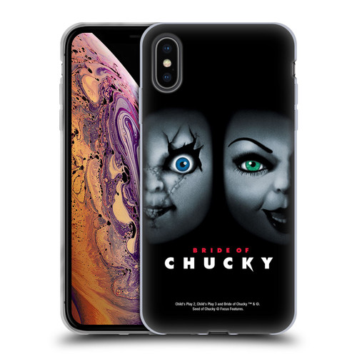 Bride of Chucky Key Art Poster Soft Gel Case for Apple iPhone XS Max