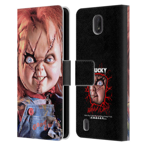 Bride of Chucky Key Art Doll Leather Book Wallet Case Cover For Nokia C01 Plus/C1 2nd Edition