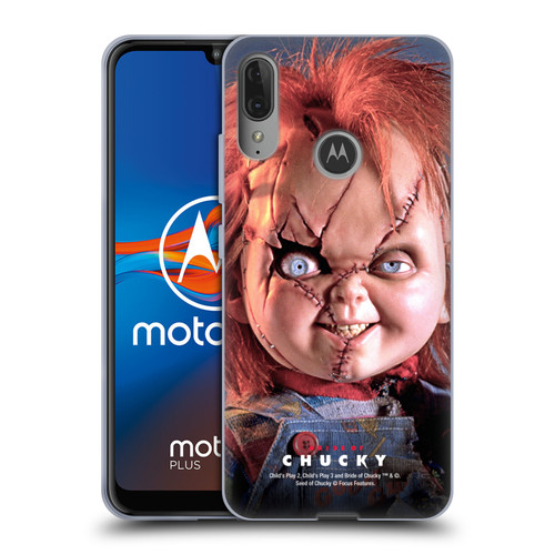 Bride of Chucky Key Art Doll Soft Gel Case for Motorola Moto E6 Plus