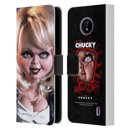 Bride of Chucky Key Art Tiffany Doll Leather Book Wallet Case Cover For Nokia C10 / C20