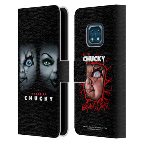 Bride of Chucky Key Art Poster Leather Book Wallet Case Cover For Nokia XR20