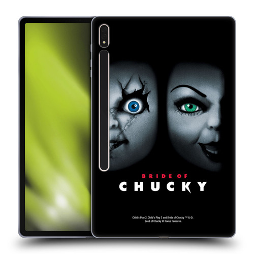 Bride of Chucky Key Art Poster Soft Gel Case for Samsung Galaxy Tab S8 Plus