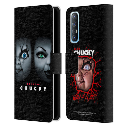 Bride of Chucky Key Art Poster Leather Book Wallet Case Cover For OPPO Find X2 Neo 5G