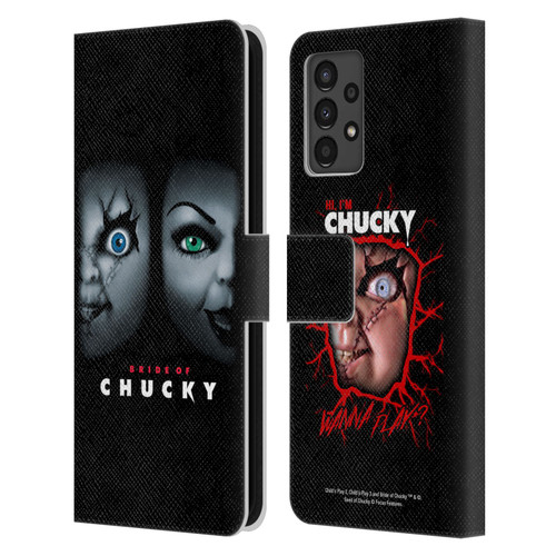 Bride of Chucky Key Art Poster Leather Book Wallet Case Cover For Samsung Galaxy A13 (2022)