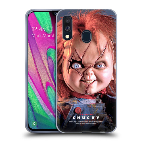 Bride of Chucky Key Art Doll Soft Gel Case for Samsung Galaxy A40 (2019)