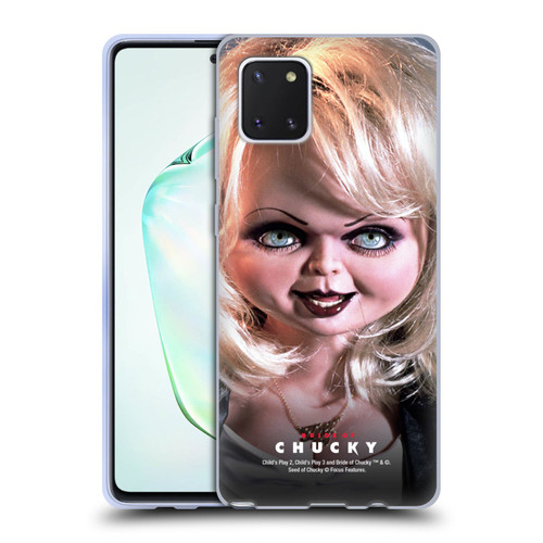 Bride of Chucky Key Art Tiffany Doll Soft Gel Case for Samsung Galaxy Note10 Lite