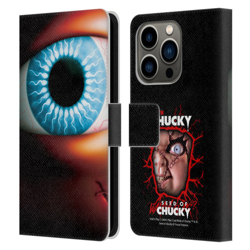 Seed of Chucky Key Art Poster Leather Book Wallet Case Cover For Apple iPhone 14 Pro
