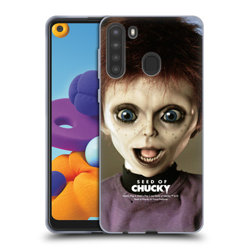 Seed of Chucky Key Art Glen Doll Soft Gel Case for Samsung Galaxy A21 (2020)