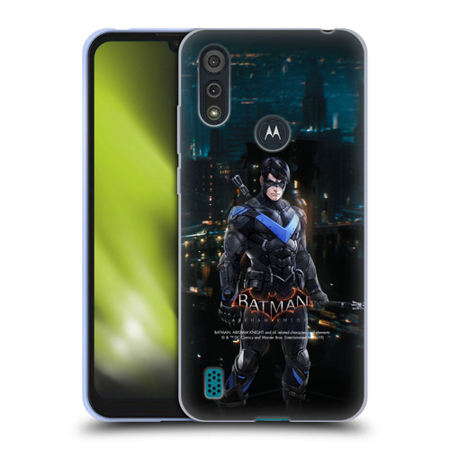 Batman Arkham Knight Characters Nightwing Soft Gel Case for Motorola Moto E6s (2020)