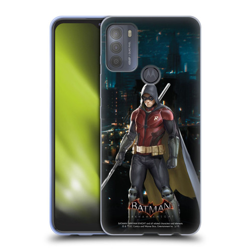 Batman Arkham Knight Characters Red Robin Soft Gel Case for Motorola Moto G50