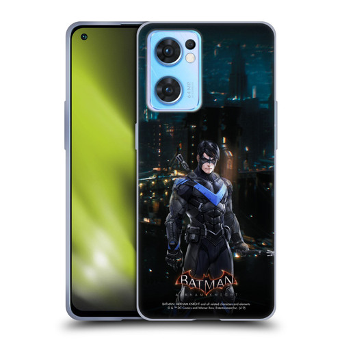 Batman Arkham Knight Characters Nightwing Soft Gel Case for OPPO Reno7 5G / Find X5 Lite