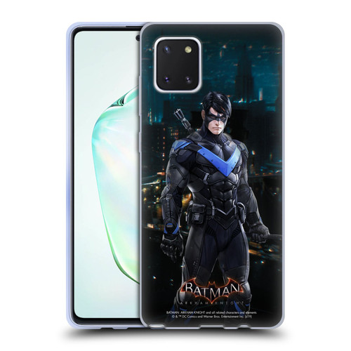 Batman Arkham Knight Characters Nightwing Soft Gel Case for Samsung Galaxy Note10 Lite