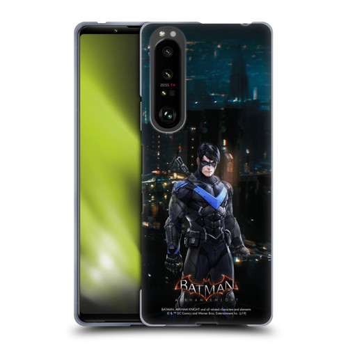 Batman Arkham Knight Characters Nightwing Soft Gel Case for Sony Xperia 1 III