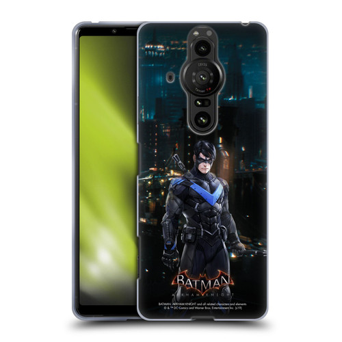 Batman Arkham Knight Characters Nightwing Soft Gel Case for Sony Xperia Pro-I