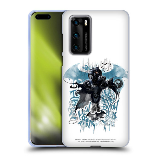 Batman Arkham Knight Graphics How You Think Soft Gel Case for Huawei P40 5G