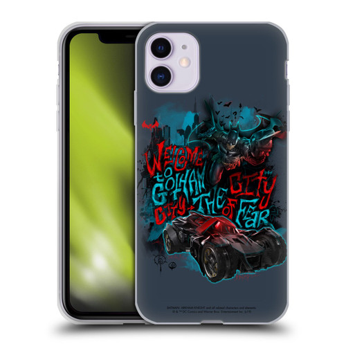 Batman Arkham Knight Graphics Welcome To Gotham Soft Gel Case for Apple iPhone 11