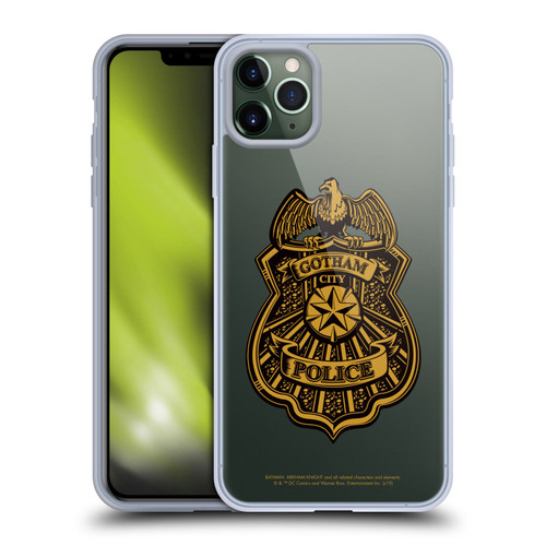 Batman Arkham Knight Graphics Gotham City Police Badge Soft Gel Case for Apple iPhone 11 Pro Max & MagSafe