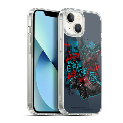 Batman Arkham Knight Graphics Welcome To Gotham Soft Gel Case for Apple iPhone 13