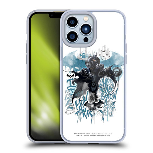 Batman Arkham Knight Graphics How You Think Soft Gel Case for Apple iPhone 13 Pro Max & MagSafe