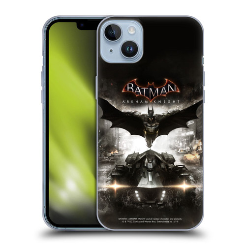 Batman Arkham Knight Graphics Key Art Soft Gel Case for Apple iPhone 14 Plus