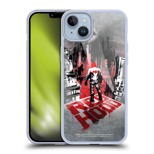 Batman Arkham Knight Graphics Red Hood Soft Gel Case for Apple iPhone 14 Plus