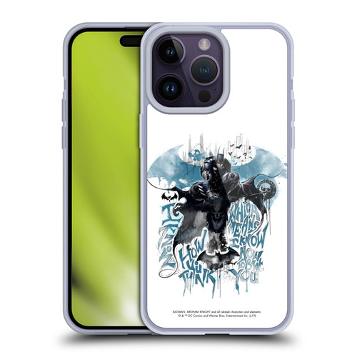 Batman Arkham Knight Graphics How You Think Soft Gel Case for Apple iPhone 14 Pro Max