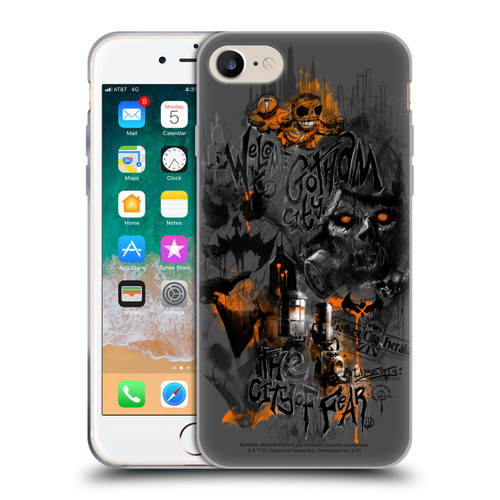 Batman Arkham Knight Graphics City Of Fear Scarecrow Soft Gel Case for Apple iPhone 7 / 8 / SE 2020 & 2022 & MagSafe
