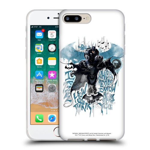 Batman Arkham Knight Graphics How You Think Soft Gel Case for Apple iPhone 7 Plus / iPhone 8 Plus & MagSafe