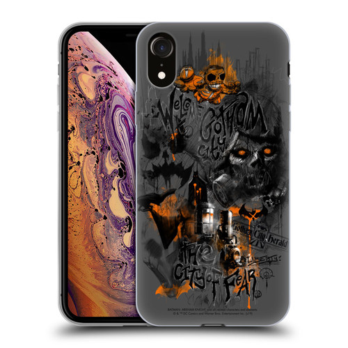 Batman Arkham Knight Graphics City Of Fear Scarecrow Soft Gel Case for Apple iPhone XR