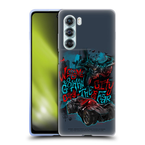 Batman Arkham Knight Graphics Welcome To Gotham Soft Gel Case for Motorola Edge S30 / Moto G200 5G