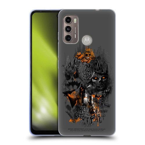 Batman Arkham Knight Graphics City Of Fear Scarecrow Soft Gel Case for Motorola Moto G60 / Moto G40 Fusion