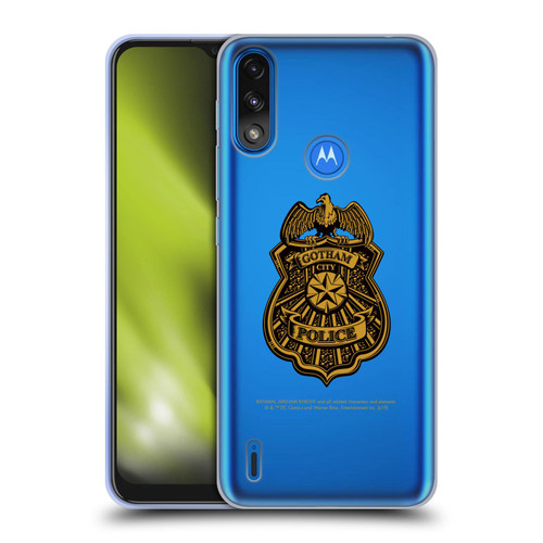 Batman Arkham Knight Graphics Gotham City Police Badge Soft Gel Case for Motorola Moto E7 Power / Moto E7i Power