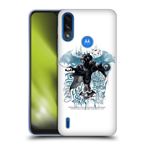 Batman Arkham Knight Graphics How You Think Soft Gel Case for Motorola Moto E7 Power / Moto E7i Power