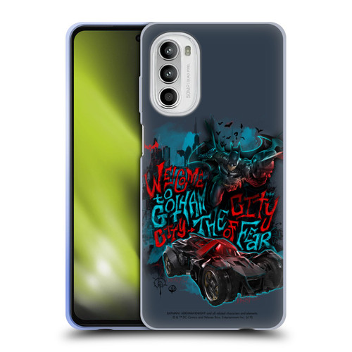 Batman Arkham Knight Graphics Welcome To Gotham Soft Gel Case for Motorola Moto G52