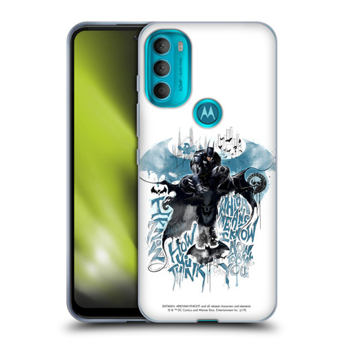 Batman Arkham Knight Graphics How You Think Soft Gel Case for Motorola Moto G71 5G