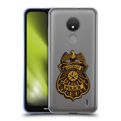 Batman Arkham Knight Graphics Gotham City Police Badge Soft Gel Case for Nokia C21