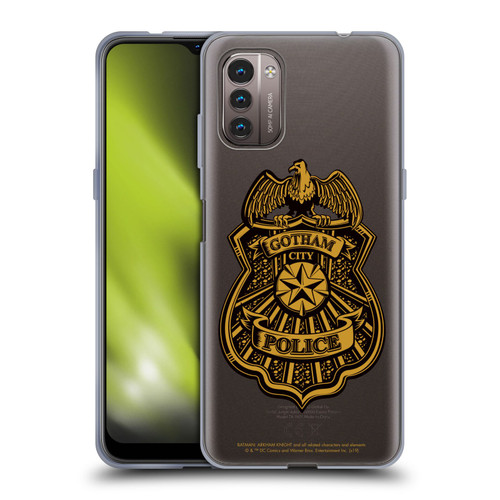 Batman Arkham Knight Graphics Gotham City Police Badge Soft Gel Case for Nokia G11 / G21