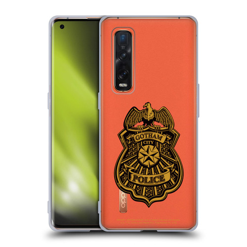 Batman Arkham Knight Graphics Gotham City Police Badge Soft Gel Case for OPPO Find X2 Pro 5G