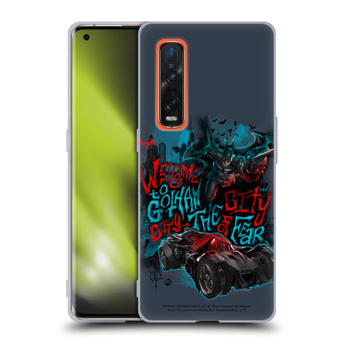 Batman Arkham Knight Graphics Welcome To Gotham Soft Gel Case for OPPO Find X2 Pro 5G