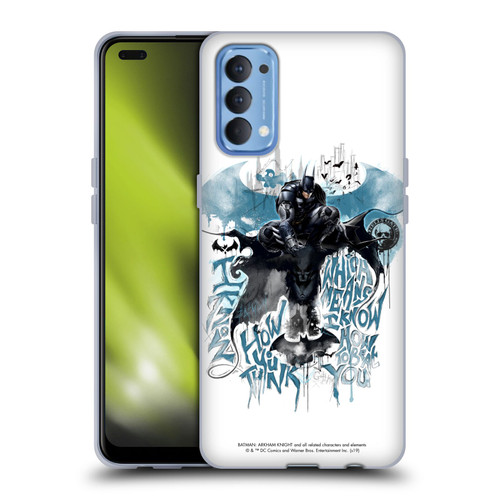 Batman Arkham Knight Graphics How You Think Soft Gel Case for OPPO Reno 4 5G