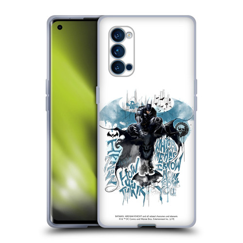 Batman Arkham Knight Graphics How You Think Soft Gel Case for OPPO Reno 4 Pro 5G