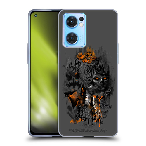 Batman Arkham Knight Graphics City Of Fear Scarecrow Soft Gel Case for OPPO Reno7 5G / Find X5 Lite