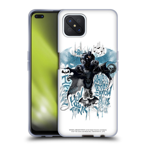 Batman Arkham Knight Graphics How You Think Soft Gel Case for OPPO Reno4 Z 5G