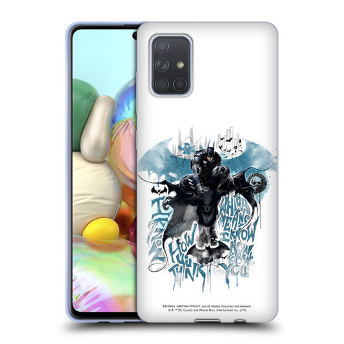 Batman Arkham Knight Graphics How You Think Soft Gel Case for Samsung Galaxy A71 (2019)