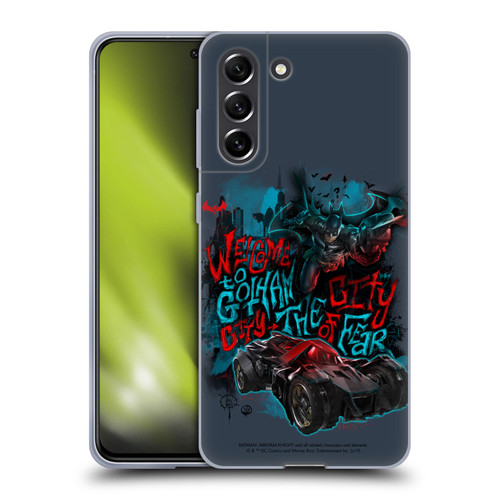 Batman Arkham Knight Graphics Welcome To Gotham Soft Gel Case for Samsung Galaxy S21 FE 5G