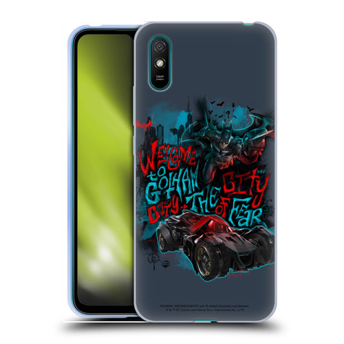 Batman Arkham Knight Graphics Welcome To Gotham Soft Gel Case for Xiaomi Redmi 9A / Redmi 9AT